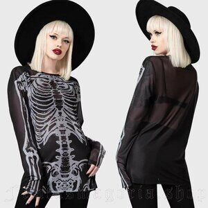 NWT Killstar Scapula Long Sleeve Top, XXL